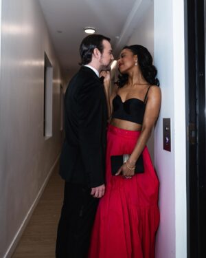 Daniel Durant Instagram - Hey @danielndurant let’s get dressed up again, do our 10 step skincare routine and pass out soon……. Ok?

👗 @stylebybek 
💄 @robertti 
💇🏾‍♀️ @dbano 
📸 @chasehanssen