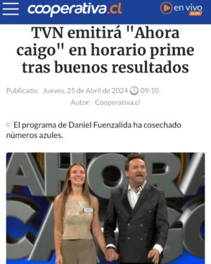 Daniel Fuenzalida Instagram - Estoy súper emocionado con este nuevo desafío en #AhoraCaigoPrime 🥳 Siempre agradecido con la prensa, los periodistas y los editores por la cobertura que nos brindan.
¡Vamos con todo el fuaaa! Hoy, a las 22:30 hrs por @tvn 💪