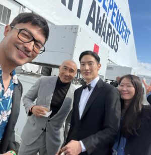 Daniel Henney Instagram - Suits on the beach…proud of my boy @steveshnoh #filmindependantspiritawards @echoglobalgroup