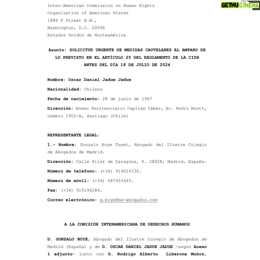 Daniel Jadue - 1.9K Likes - Agradecemos los esfuerzos jurídicos de todos quienes interpusieron ante la @cidh_iachr un recurso para terminar con la desproporcionada prisión preventiva en contra del Alcalde Jadue. Se harán todos los esfuerzos posibles para su liberación. #JadueLibre