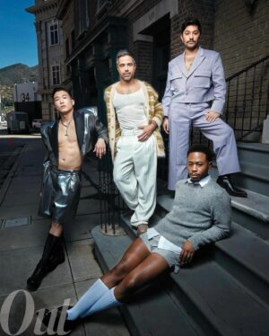 Daniel Kyri Instagram - NEW!! @outmagazine spring fashion issue ft me on the iconic @unistudios backlot!
S/O @dnlreynolds & this whole team for making the day so fun & @etcandcompanyla for holding me downnn
Swipe 👉🏾 for some #bts shots of me feeling my oats 😘 
#linkinbio