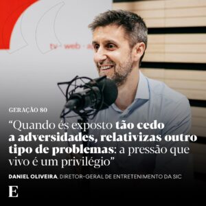 Daniel Oliveira Instagram - A infância foi dura e os avós e a tia foram as peças de xadrez fundamentais no crescimento de uma criança que viu e viveu muita coisa. O jornal que criou aos 16 anos ajudou-o a “detalhar e escrever aquilo que sentia”. Entrou para a SIC ainda adolescente. Subiu de degrau em degrau e hoje Daniel Oliveira é Diretor-Geral de Entretenimento e Diretor de Programas da estação.

No podcast ‘Geração 80’, o convidado de Francisco Pedro Balsemão recorda a infância dura que teve e cada etapa que alcançou até chegar aqui. Ouça nas plataformas habituais e em expresso.pt/podcasts — siga pelo link na bio.

📷 José Fernandes/Expresso

#danieloliveira #sic #geracao80 #podcast