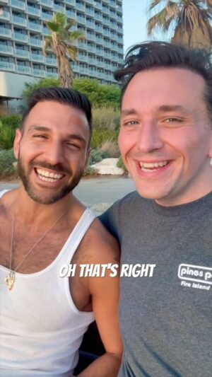 Daniel-Ryan Spaulding Instagram - Cute Gay Guys for Peace! 🕊 Here’s my talk with Fabian Maamari @fabian_maamari a Lebanese Christian gay guy who has lives happily in Israel with his Jewish Israeli husband Avi. They’ve been together 10 yrs 🌈💕 They’re like many mixed gay couples Jewish-Arab, Jewish-Muslim, Muslim-Christian - that are able to live a beautiful life together safely — only in Israel 🇮🇱🇱🇧🏳️‍🌈🕊 Tel Aviv is the future of the Middle East — PERHAPS Israel is demonized & their gay rights are dismissed as "Pinkwashing" because of propaganda from Islamic extremists who wish to destroy this democracy & human rights 🤷‍♂️