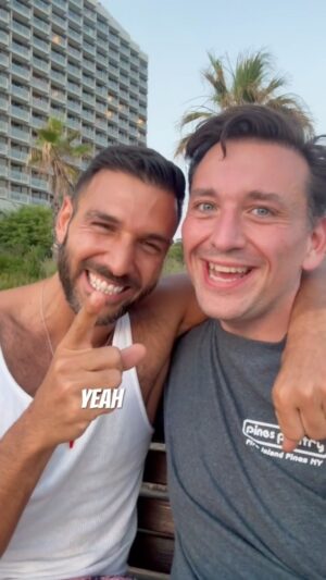 Daniel-Ryan Spaulding Instagram - Cute Gay Guys for Peace! 🕊 Here’s my talk with Fabian Maamari @fabian_maamari a Lebanese Christian gay guy who has lives happily in Israel with his Jewish Israeli husband Avi. They’ve been together 10 yrs 🌈💕 They’re like many mixed gay couples Jewish-Arab, Jewish-Muslim, Muslim-Christian - that are able to live a beautiful life together safely — only in Israel 🇮🇱🇱🇧🏳️‍🌈🕊 Tel Aviv is the future of the Middle East — PERHAPS Israel is demonized & their gay rights are dismissed as "Pinkwashing" because of propaganda from Islamic extremists who wish to destroy this democracy & human rights 🤷‍♂️