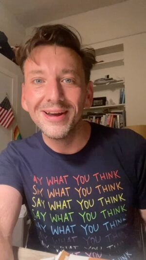 Daniel-Ryan Spaulding Instagram - Official Power Gay msg after the attempted assassination of Donald Trump. Stop being extremists, Love your country 🌈🇺🇸🕊tshirt @powergaynyc