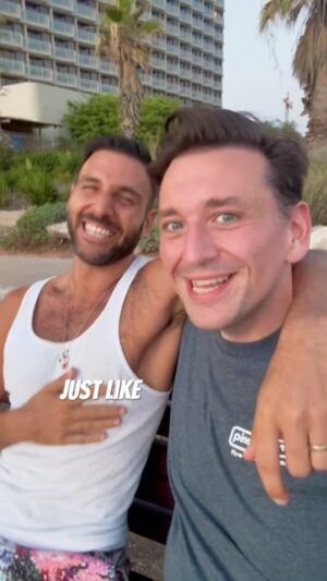 Daniel-Ryan Spaulding Instagram - Cute Gay Guys for Peace! 🕊 Here’s my talk with Fabian Maamari @fabian_maamari a Lebanese Christian gay guy who has lives happily in Israel with his Jewish Israeli husband Avi. They’ve been together 10 yrs 🌈💕 They’re like many mixed gay couples Jewish-Arab, Jewish-Muslim, Muslim-Christian - that are able to live a beautiful life together safely — only in Israel 🇮🇱🇱🇧🏳️‍🌈🕊 Tel Aviv is the future of the Middle East — PERHAPS Israel is demonized & their gay rights are dismissed as "Pinkwashing" because of propaganda from Islamic extremists who wish to destroy this democracy & human rights 🤷‍♂️