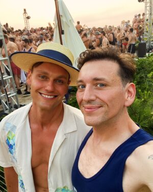 Daniel-Ryan Spaulding Instagram - July 4th Wknd pt. 2 - when I think about everything I’ve been through the past 2 years - getting sober, my weight loss, my surgeries, moving to NYC - I’m so grateful that I landed in a good place - with lots of kind, smart, beautiful, successful gay guys around me - and so many awful, hateful people far, far away from me 🙌 being homophobic, being an antisemite, living in a delusion, living in a conspiracy — is not sexy, it’s soggy & very unattractive 🌈 being a good person leads to only good things 🕊@powergaynyc @boysoffireisland