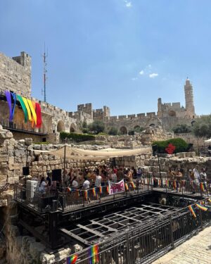 Daniel-Ryan Spaulding Instagram - @tipulei.harama This is the future of the Middle East. This was a gay party called Fun Therapy held at the historic Tower of David in Jerusalem. Far-Left wing Israeli extremists will blather about how Far-Right wing Israeli extremists tried to stop it from happening — and propagandists seeking to destroy Israel & the free world will use the internal squabbling against Israel. But the reality is: it happened. People are living their lives here. The vast majority of people in Israel just want to live in peace & don’t want war. Leave us alone. Focus on yourself.