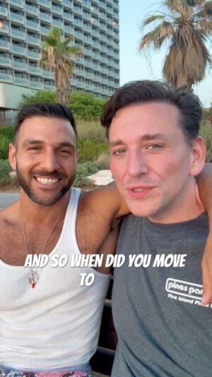 Daniel-Ryan Spaulding Instagram - Cute Gay Guys for Peace! 🕊 Here’s my talk with Fabian Maamari @fabian_maamari a Lebanese Christian gay guy who has lives happily in Israel with his Jewish Israeli husband Avi. They’ve been together 10 yrs 🌈💕 They’re like many mixed gay couples Jewish-Arab, Jewish-Muslim, Muslim-Christian - that are able to live a beautiful life together safely — only in Israel 🇮🇱🇱🇧🏳️‍🌈🕊 Tel Aviv is the future of the Middle East — PERHAPS Israel is demonized & their gay rights are dismissed as "Pinkwashing" because of propaganda from Islamic extremists who wish to destroy this democracy & human rights 🤷‍♂️