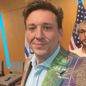 Daniel-Ryan Spaulding Instagram - Happy Pride Week NYC & Congrats on your primary win George Latimer! @latimerforny — I was in Washington D.C with @ritchietorresny15 at the Israeli Embassy’s Pride Event — moderating a panel. Natanel is a gay survivor of the Oct 7th massacre at the Nova Festival , and Amit & Shai are 2 brave gay IDF soldiers who serve proudly & openly as their country defends itself from a 7-front war from the Islamic Republic of Iran — defending the only democracy in the Middle East. I’m so lucky I could help them share their stories. It was such a beautiful, inspiring night. We are so lucky to have Israel as a force for good in the world. Hopefully when Hamas, Hezbollah & the IRI is defeated - Saudi Arabia & Israel will join forces for a beautiful path towards peace in the Middle East 🇮🇱🇺🇸🕊🌈🗽