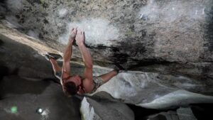 Daniel Woods Instagram - Insomniac (8C /v16) 🧟‍♂️

Fall temps have arrived in the alpine. Finally didn’t melt off the final friction traverse at the end 🫠. Learned how to do some technical heel hooking. Overall was a pleasure to climb on this line that @drewruana established last July. 

The full line is broken into two parts. The first part is a powerful crimp isolation section into a jug rest (8B). The second part is power tech climbing on friction slopers, heel hooks, and a friction dependent trav until the final jug (8B). I fell too many times on the last trav cause of wet tips. I knew as soon as it got cold n dry this section would not be an issue. 

Hyped to see this one through. Back in the day this line seemed very futuristic. The original way of doing “We Can Build You” (2nd part) was way more powerful and low percentage. The new heel hook beta makes the crux high percentage, thus making the full connection seem probable. We originally thought “we can build you” was hard 14 but now it feels more like hard 13. Insomniac is on the cusp of 15/16, but do feel like it is harder than most 15s I’ve done in this style. Insomniac is a daunting task to take on. 

Fall season has begun… time to get to work 🔥

Images by  @dreamaliveproductions 

@thenorthface @thenorthface_climb @evolv_worldwide @organicclimbing @frictionlabs @physivantage