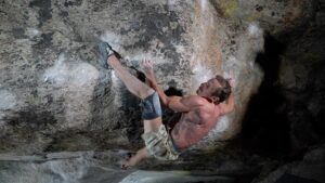 Daniel Woods Instagram - Insomniac (8C /v16) 🧟‍♂️

Fall temps have arrived in the alpine. Finally didn’t melt off the final friction traverse at the end 🫠. Learned how to do some technical heel hooking. Overall was a pleasure to climb on this line that @drewruana established last July. 

The full line is broken into two parts. The first part is a powerful crimp isolation section into a jug rest (8B). The second part is power tech climbing on friction slopers, heel hooks, and a friction dependent trav until the final jug (8B). I fell too many times on the last trav cause of wet tips. I knew as soon as it got cold n dry this section would not be an issue. 

Hyped to see this one through. Back in the day this line seemed very futuristic. The original way of doing “We Can Build You” (2nd part) was way more powerful and low percentage. The new heel hook beta makes the crux high percentage, thus making the full connection seem probable. We originally thought “we can build you” was hard 14 but now it feels more like hard 13. Insomniac is on the cusp of 15/16, but do feel like it is harder than most 15s I’ve done in this style. Insomniac is a daunting task to take on. 

Fall season has begun… time to get to work 🔥

Images by  @dreamaliveproductions 

@thenorthface @thenorthface_climb @evolv_worldwide @organicclimbing @frictionlabs @physivantage