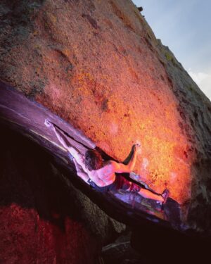 Daniel Woods Instagram - Multiverse (v14)

4th asc.
Stoked to see this thing through.
Injured inner thigh muscle, uncomfortably cold conditions, and sickness all hit at me while I had one objective in mind… finish multiverse. In the end everything worked out and patience always wins. Phenomenal piece of rock and moves… worlds best shit right here. 

Photos @bearcam

@thenorthface @thenorthface_climb @evolv_worldwide @organicclimbing @frictionlabs @physivantage