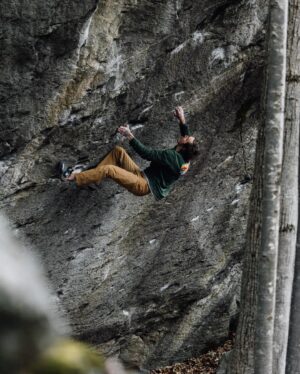 Daniel Woods Instagram - Embrace Gravity 8B 

Location: Bavona
Wall found by: @jwebxl @patinaeater 
Embrace gravity FA: @kimmarschner 

This is one of those lines that leaves ya jaw dropped and itching to climb. The hold selection, rock texture, and movement are perfect. It’s tall but not dangerous. Was hyped to have stellar conditions and climb it right before the epic storm system came through. 

Photos: @samm_pratt 

@thenorthface_climb @thenorthface @evolv_worldwide @organicclimbing @frictionlabs @physivantage
