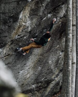 Daniel Woods Instagram - Embrace Gravity 8B 

Location: Bavona
Wall found by: @jwebxl @patinaeater 
Embrace gravity FA: @kimmarschner 

This is one of those lines that leaves ya jaw dropped and itching to climb. The hold selection, rock texture, and movement are perfect. It’s tall but not dangerous. Was hyped to have stellar conditions and climb it right before the epic storm system came through. 

Photos: @samm_pratt 

@thenorthface_climb @thenorthface @evolv_worldwide @organicclimbing @frictionlabs @physivantage