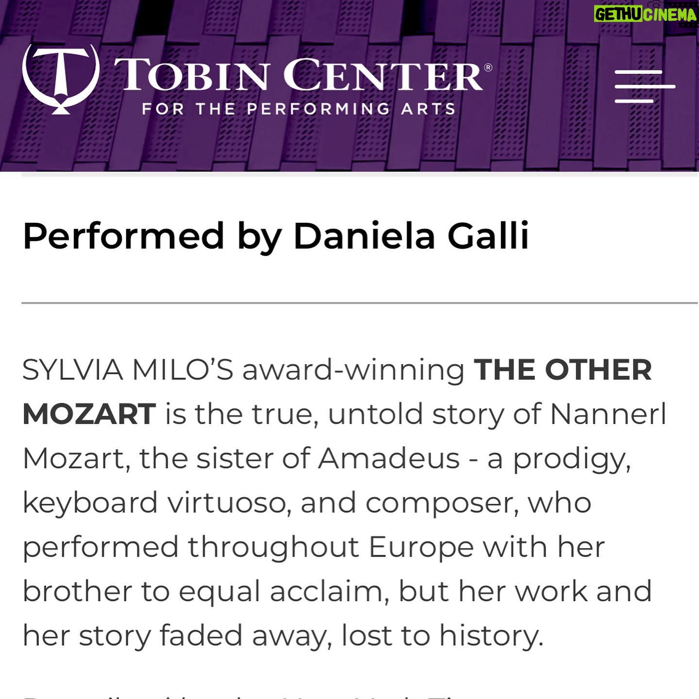 Daniela Galli - 254 Likes - We open tonight at the Tobin Center for the Performing Arts, in San Antonio, TX. What a great pleasure it is to bring Nannerl Mozart’ story here!!
.
Estréia de “The Other Mozart” hoje em San Antonio, TX. Que prazer trazer Nannerl pra cá!
.
.
.
📷 @pedrojardimdemattos