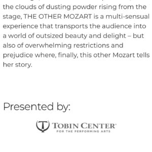 Daniela Galli Instagram - We open tonight at the Tobin Center for the Performing Arts, in San Antonio, TX. What a great pleasure it is to bring Nannerl Mozart’ story here!!
.
Estréia de “The Other Mozart” hoje em San Antonio, TX. Que prazer trazer Nannerl pra cá!
.
.
.
📷 @pedrojardimdemattos