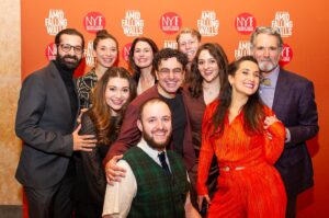 Daniella Rabbani Instagram - 🤍🤍I cannot overestimate how badly I needed this. This show: a powerful dose of Jewish Joy   human resilience. Presented by my artistic home and mentors of nearly 20 years @folksbiene. With a cast I literally watch in awe every single performance seven times a week. The level of skill and SOUL they bring has me shepping so much nachas it’s sometimes overwhelming. I needed to step into the shoes of our ancestors to know we have been through this and worse and we will get through like we always have. I needed community. (Swipe for the best friends/ audience you could ever imagine who cry and clap and kvell right there with me.) I needed this. And from what I hear, the audience does too. Music and community and chizuk (strength in Yiddish). It’s ok to need that now. We run until December 10. You can get tickets at NYTF.org/amid-falling-walls/. 🤍🤍
.
.
.
#jewishandproud #jewishjoy #yiddish #yiddishtheater