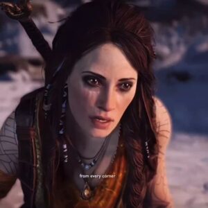 Danielle Bisutti Instagram - I'm so proud to be a part of this incredible game #GodofWar #godofwarragnarok 🙏🏻💙❄️ 
I'm here a the BAFTA  Game Awards ceremony today!
I'm overcome with joy to be here.
#freya #daniellebisutti #TeamFreya