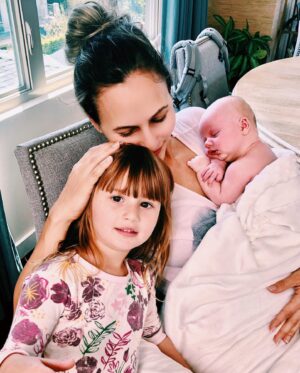 Danielle Demski Instagram - Feeling double the love this Mother’s Day👧🏻❤️👶🏼
.
.
.
#momoftwo #mothersday #girlmom #boymom #newborn #love #toddlerlife #momlife