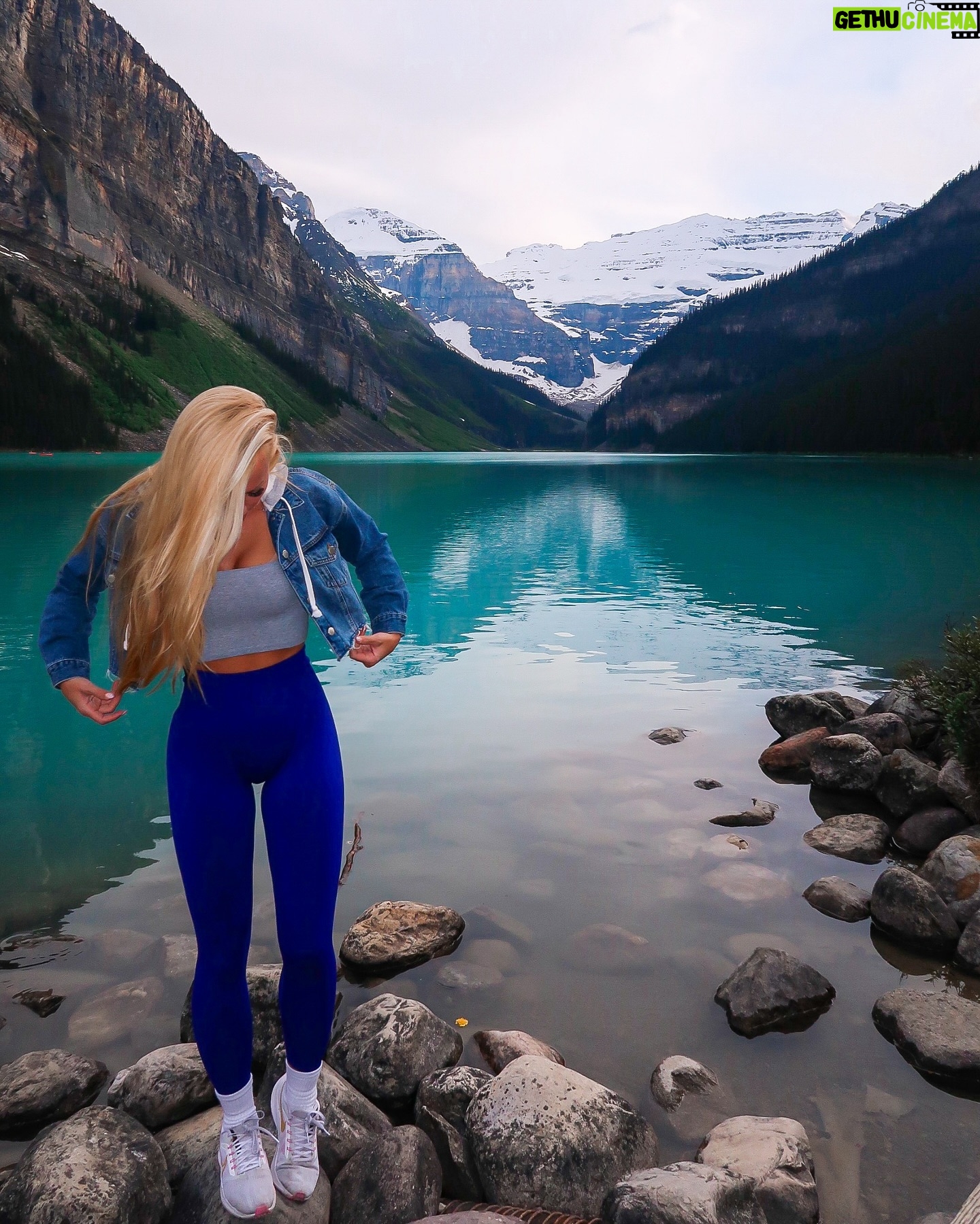 Danielle Moinet - 3 Likes - Another one to tick off the bucketlist ✔️ Swipe thru & lemme know who did Lake Louise better…..👀