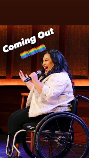 Danielle Perez Instagram - Came out to my parents during my Comedy Central taping - Happy #NationalComingOutDay 🏳️‍🌈
