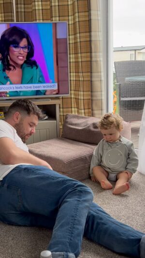 Danny Miller Instagram - Part 2 … Reading a book the toddler way.