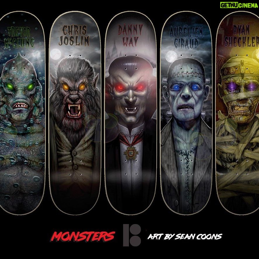 Danny Way - 3.3K Likes - New “Monster”artist series by @robertcoons available online and in stores! planbskateboards.com @planbofficial @hlcdistribution @shecks @chrisjoslin_ @trevormcclung @aureliengiraud