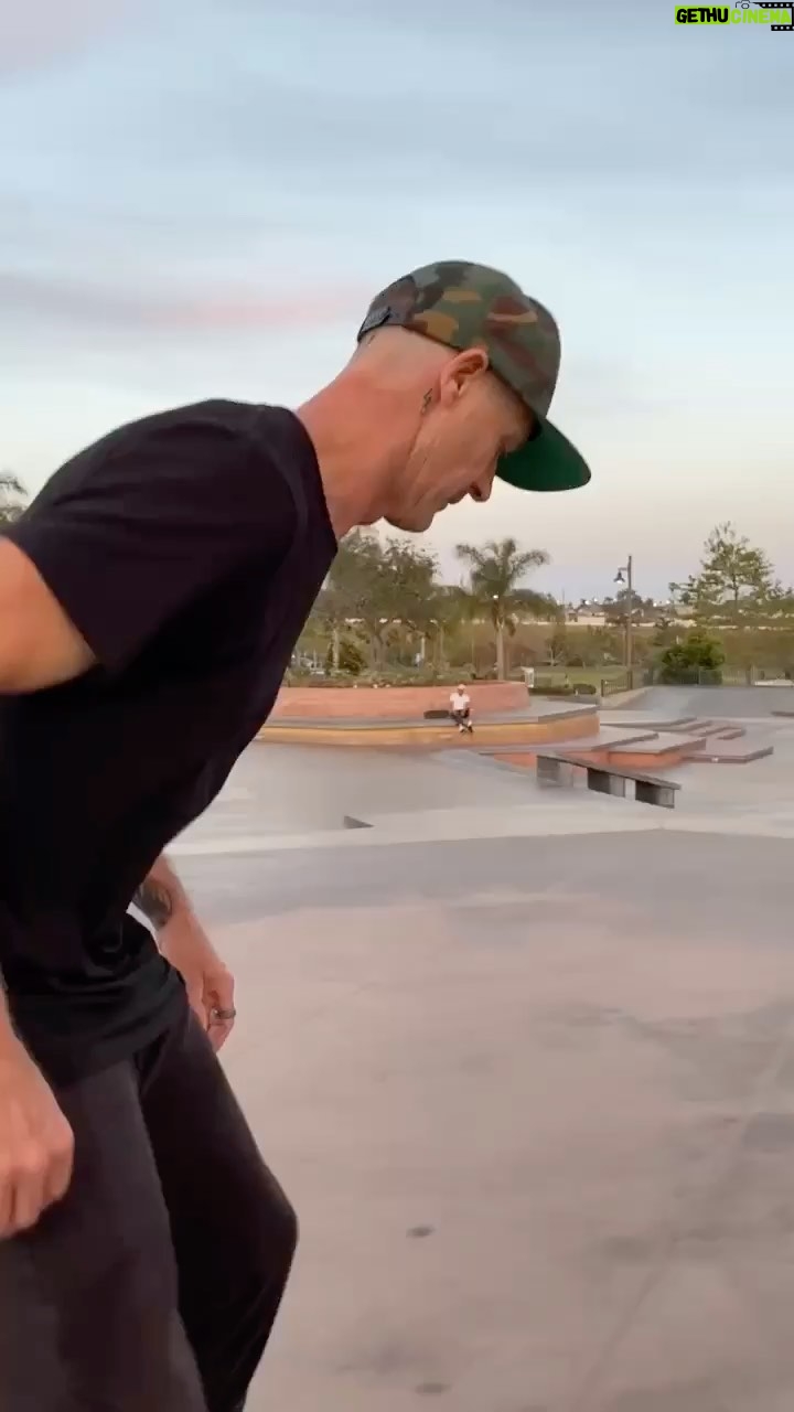 Danny Way - 11.2K Likes - Ran into my boy @thelorifice and @emilianozermeno 📹 at the park today and they got me motivated to start working on my flat ground game, my Tre flips need more work but at least I’m feeling inspired to reel it back in 🙏