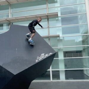Danny Way Instagram - That’ll wake everyone up ⚡️⚡️⚡️⚡️ @kristion_sk8 @planbofficial #macbalife Barcelona