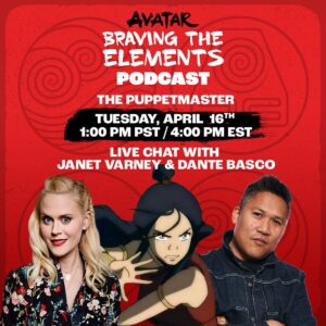 Dante Basco Instagram - Calling all Avatar fans! Join us for a live Q&A from the Fire Nation as we watch the classic episode “The Puppetmaster” Tuesday, April 16 at 1 PM PST on the official Avatar YouTube channel!
 
Come to the chat with your best questions and scariest ghost stories! And don’t worry, there won’t be a full moon that day! We checked!

#avatarthelastairbender #atla #bravingtheelements #thepuppetmaster #bloodbending