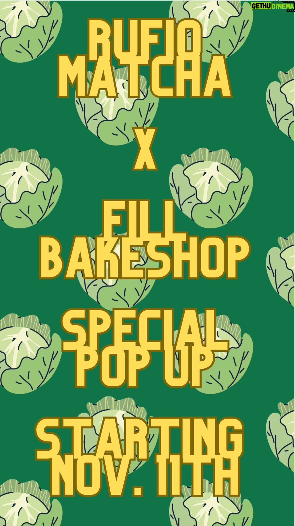 Dante Basco - 2.3K Likes - We’re launching @rufiomatcha on Nov. 11th with a special pop up in Southern Cali with @fillbakeshop & @merchlabs!!! Stay tuned for announcements of special guest attendeding for meet and greets & signings!