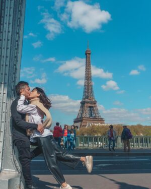 Dante Basco Instagram - Look what went down in #Paris… We got engaged!!! 💍 I really got to surprise her in the city of love! #eiffeltower 4/19/2023