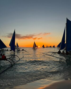 Dante Basco Instagram - #Boracay, still one of my favorite beaches in the world… the sunset is one of the greatest things to see. I’m so happy to bring @alicerehemutula for the first time!