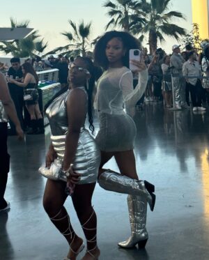 Daria Johns Instagram - There is only one way.. and that’s the renaissance way🐝👑 
•
•
#daria #dariajohns #renaissance #rwt #beyonce #tour #silver #mute #explorepage #explore #mua