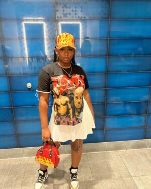 Daria Johns Instagram - Top Golf… Top This💥
•
•
#daria #dariajohns #pictures #vondutch #byanymeans #outfit #topgolf #explore #explorepage #jordans #blackgirl