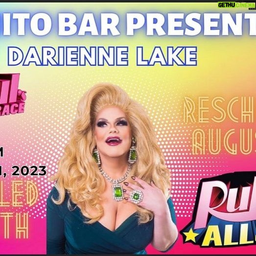 Darienne Lake - 2.1K Likes - Hereās a recent photo of me and @jimbothedragclown in case we go missing.