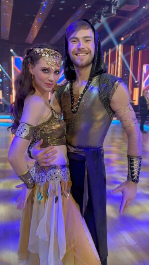 Darija Pavlovičová Instagram - Princess of the Orient ✨ #SD 1 #DD #darija #dominik #costumeforboth.  #nosme #dancecostume #stardance #orientdance #orientdress #bellydance #bellydancedress #dancedress #stardance #letsdance