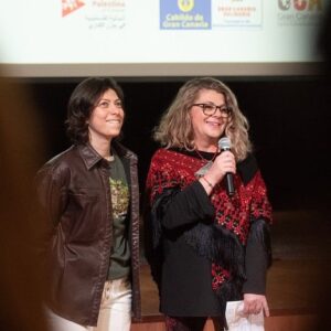Darin J. Sallam Instagram - In every screening I go to I feel like I’m meeting a new extension of FARHA’s family, the amount of love and warmth I saw in the people of The Canary Islands and their solidarity with Palestine, Unforgettable.

@ccagrancanaria @cabildodegrancanaria @fundacionaraguaney