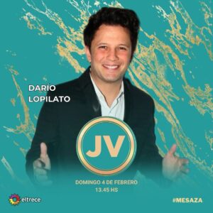 Darío Lopilato Instagram - Se acerca el fin de semana y ya tenemos a nuestro primer invitado confirmado para la #Mesaza del domingo edición Mar del Plata. 

El actor argentino @lopymanok 💥

13.45hs prendete a @eltrecetv📺

#AlmorzandoConJuana