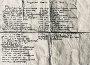 Darren Aronofsky Instagram - 1992-93 AFI recommended films to see before the semester started. which is your favorite?
i can still remember watching ali: fear eats the soul for the first time...