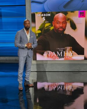 Darrin Henson Instagram - @familybusinessbet  with @gooddayatl  Thank you. Good day Atlanta for having me it was fun. Season five of the Family Business will premiere on July 4.Th  @iamcarlweber @nikayatds @treyhaleytds #darrinhenson #press