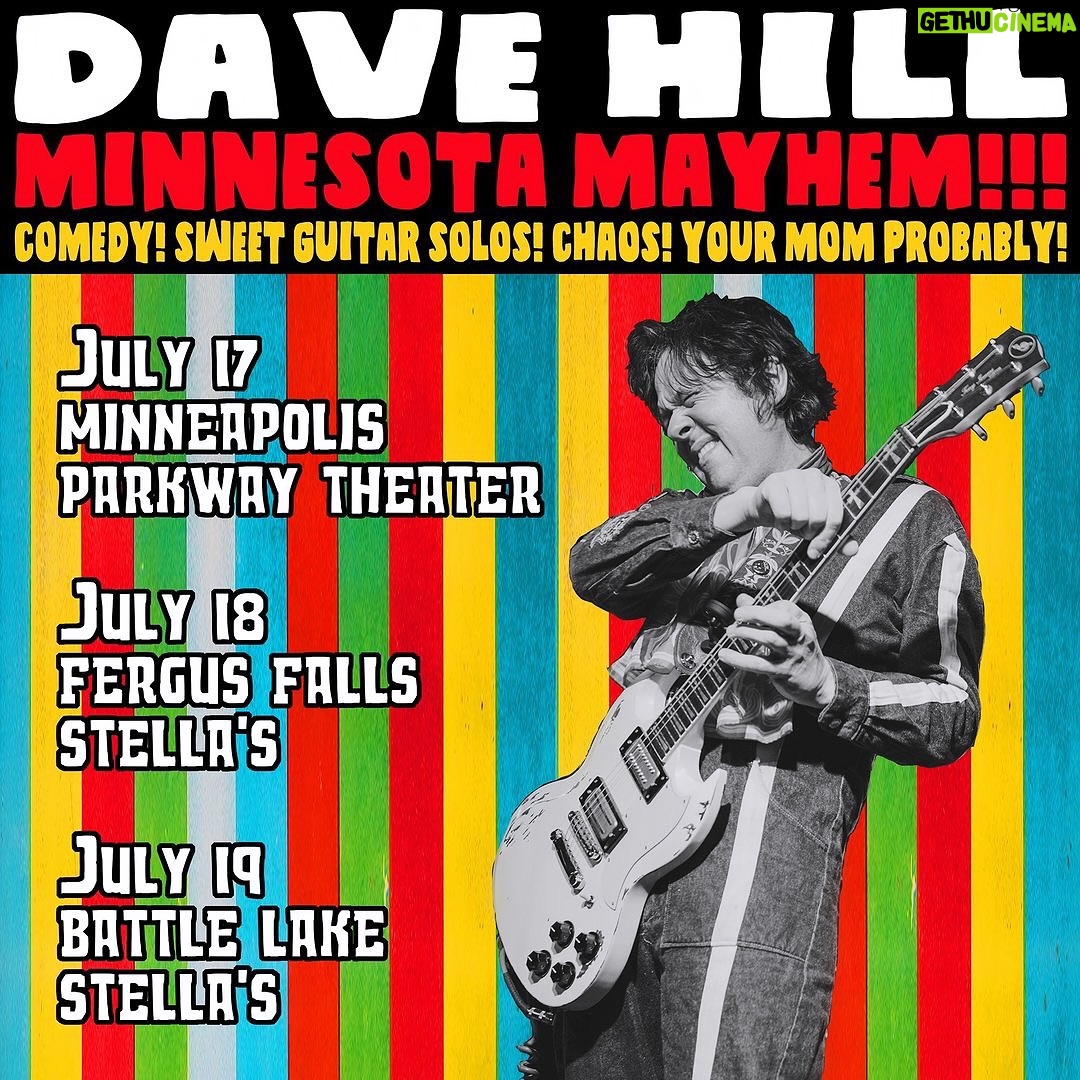 Dave Hill - 547 Likes - Minnesota! I am coming to your popular state this week for three gravity-defying shows! This Wednesday at @theparkwaympls! Thursday at @stellaslounge in Fergus Falls, Friday in Battle Lake!