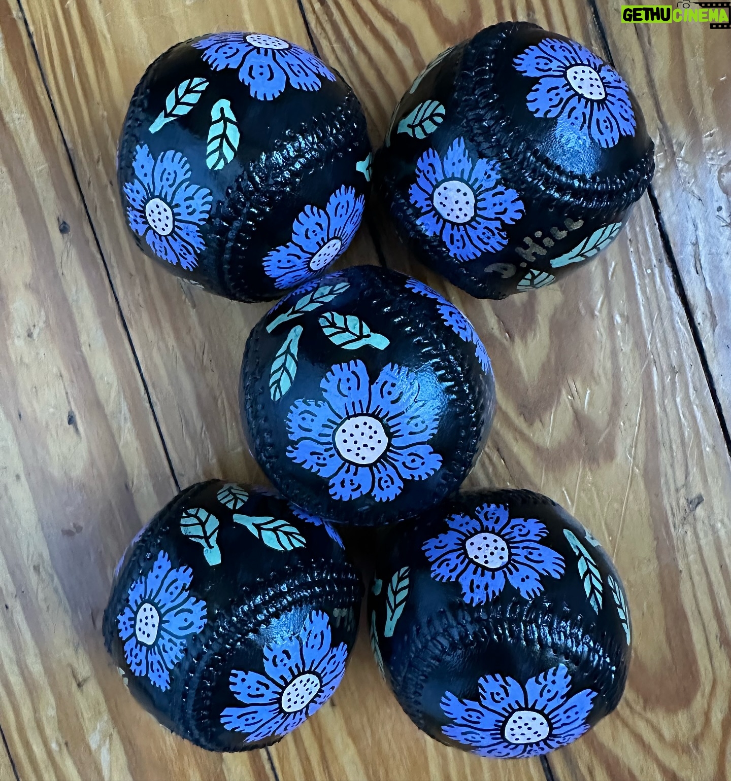 Dave Hill - 708 Likes - I painted some baseballs because it’s baseball season. Deal with it. Follow @mrdavehillartwork for more art stuff.