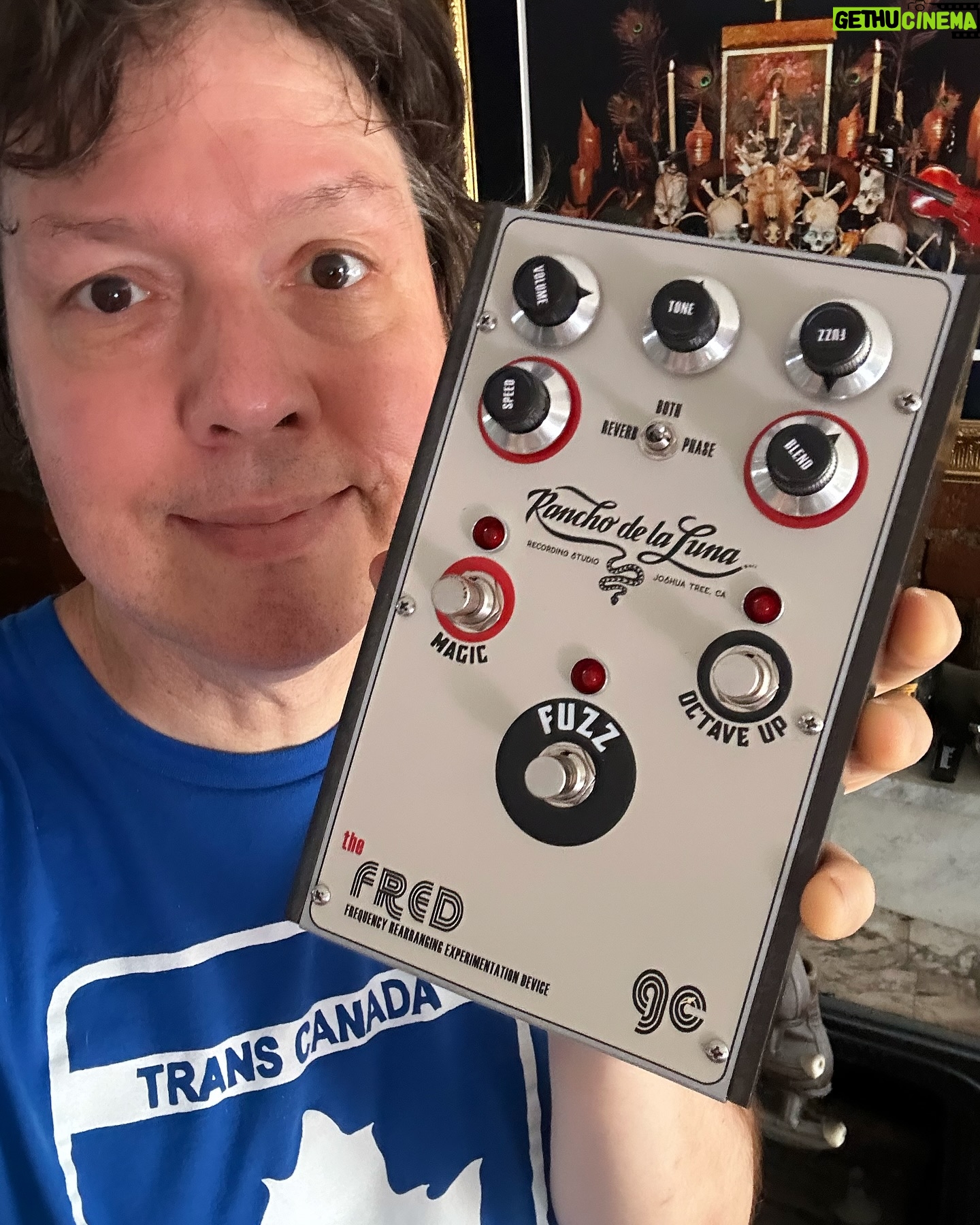 Dave Hill - 623 Likes - Super sick pedal alert: The @ranchodelalunastudio Fred pedal by @grancasinofactory. Fuzz, octave, phase, reverb, and pure magic all in one. Super inspiring, fun, and totally badass. Can’t recommend it enough.