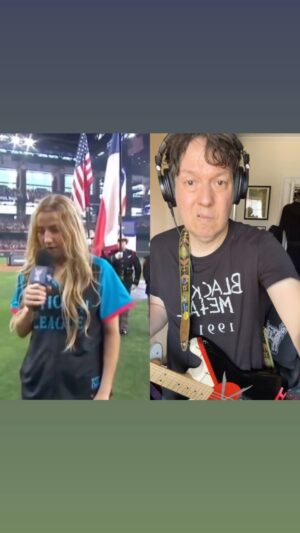 Dave Hill Instagram - Together, Ingrid Andress and I will heal a nation. #ingridandress #nationalanthem #bmx