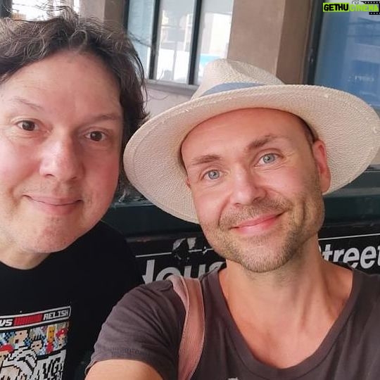 Dave Hill - 692 Likes - Quality, guitar-based Indian food dinner tonight with @jeffmcerlain, @angusclarkgtr, and @jasonloughlinmusic. We talked about guitars a lot but am now realizing pedals were never mentioned. Why?! Earlier in the day I had ramen with my buddy @samulilaunonen, who is visiting from Helsinki. We discussed our mutual love for Aki Kaurismaki films but also forgot to talk about pedals. A great day of friends and foods! Also I wore different pants to each meal. Not to brag.