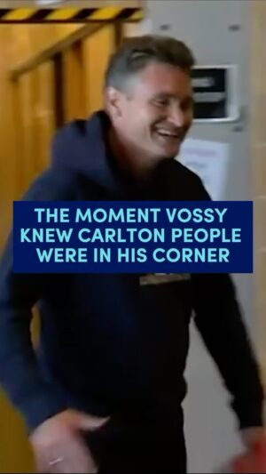 Dave Hughes Instagram - The moment Vossy knew Carlton people were in his corner.

#AFL #Hughesy