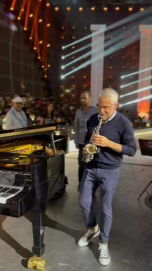 Dave Koz Instagram - Soundcheck for the concert tomorrow here in Saudi Arabia. These folks know how to do it, a huuuge production!