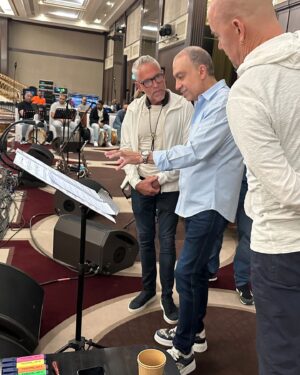 Dave Koz Instagram - What an amazing experience I never thought I’d have…coming to #Jeddah #SaudiArabia for a concert featuring one of the most amazing, beautiful, kind and talented singers I’ve ever gotten to work with, @amalmaherofficial along with 6 international soloists—all under the direction of Maestro Waleed. This was rehearsal…over 100 people on stage! Concert is Friday. What a beautiful thing that this country is using the arts to promote itself on the world stage. I’m proud to be a part of it. More to come…